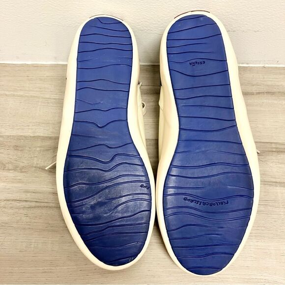 Camper low cut sneakers sz 11. Genuine suede and leather Cream Gray Navy Blue - Picture 5 of 14